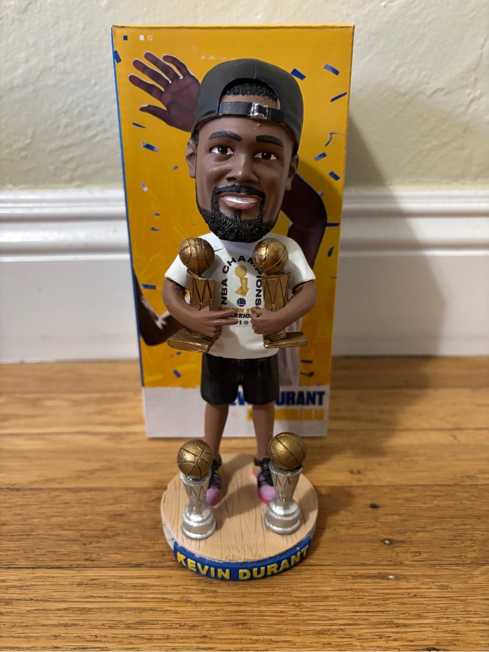 2017-2018 Kevin Durant Golden State Warriors NBA Champions Bobblehead